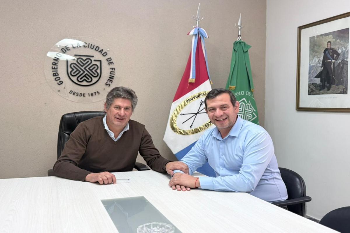 Roly Santacroce Recibió En Funes Al Intendente De La Cabecera De Vaca Muerta