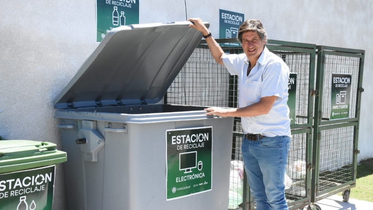 Se inauguró la primera estación de reciclado en el Obrador